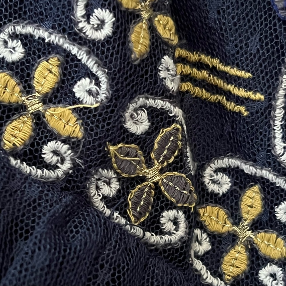 Free People NEW Joyride Sheer Embroidered Lace Top - Picture 7 of 15
